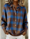 Lila | Soft Check Pattern Cardigan