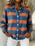 Celeste | Striped Knitted Cardigan