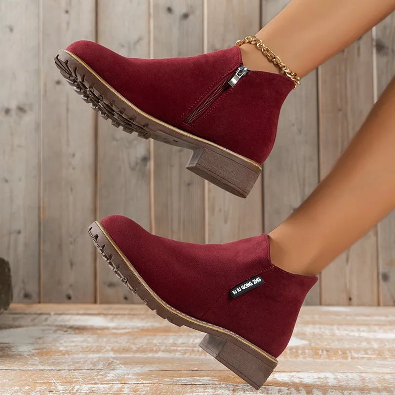 Mary | Thick Sole Ankle Boots