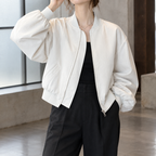 Isla | Cropped Bomber Jacket
