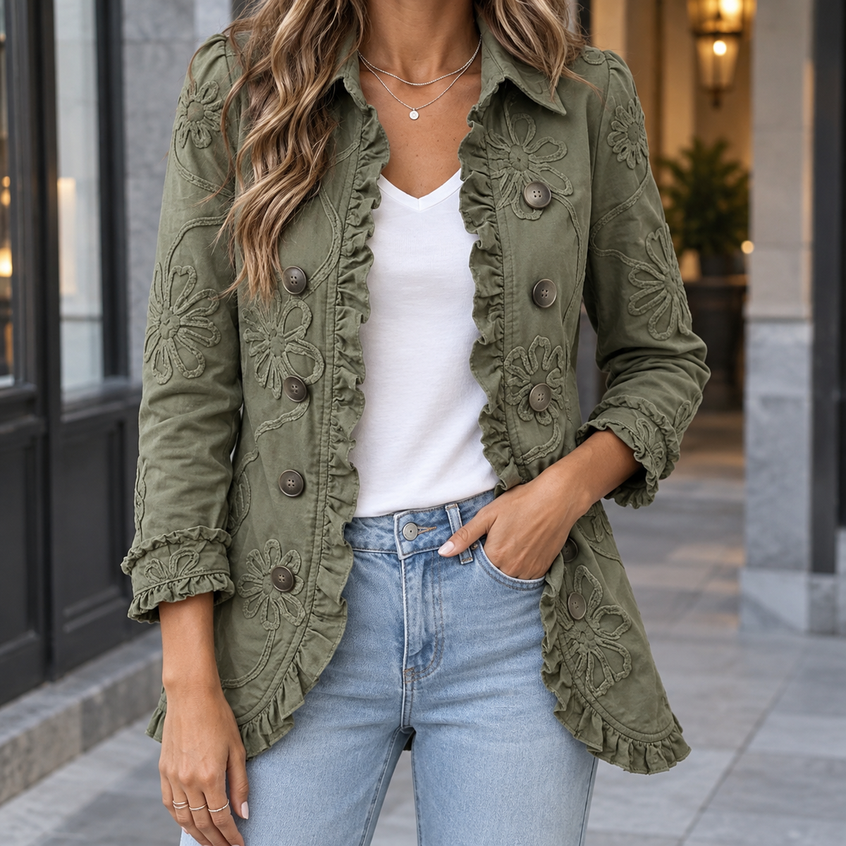 Melissa | Ruffle Jacket