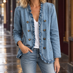 Georgina | Ruffle Denim Jacket