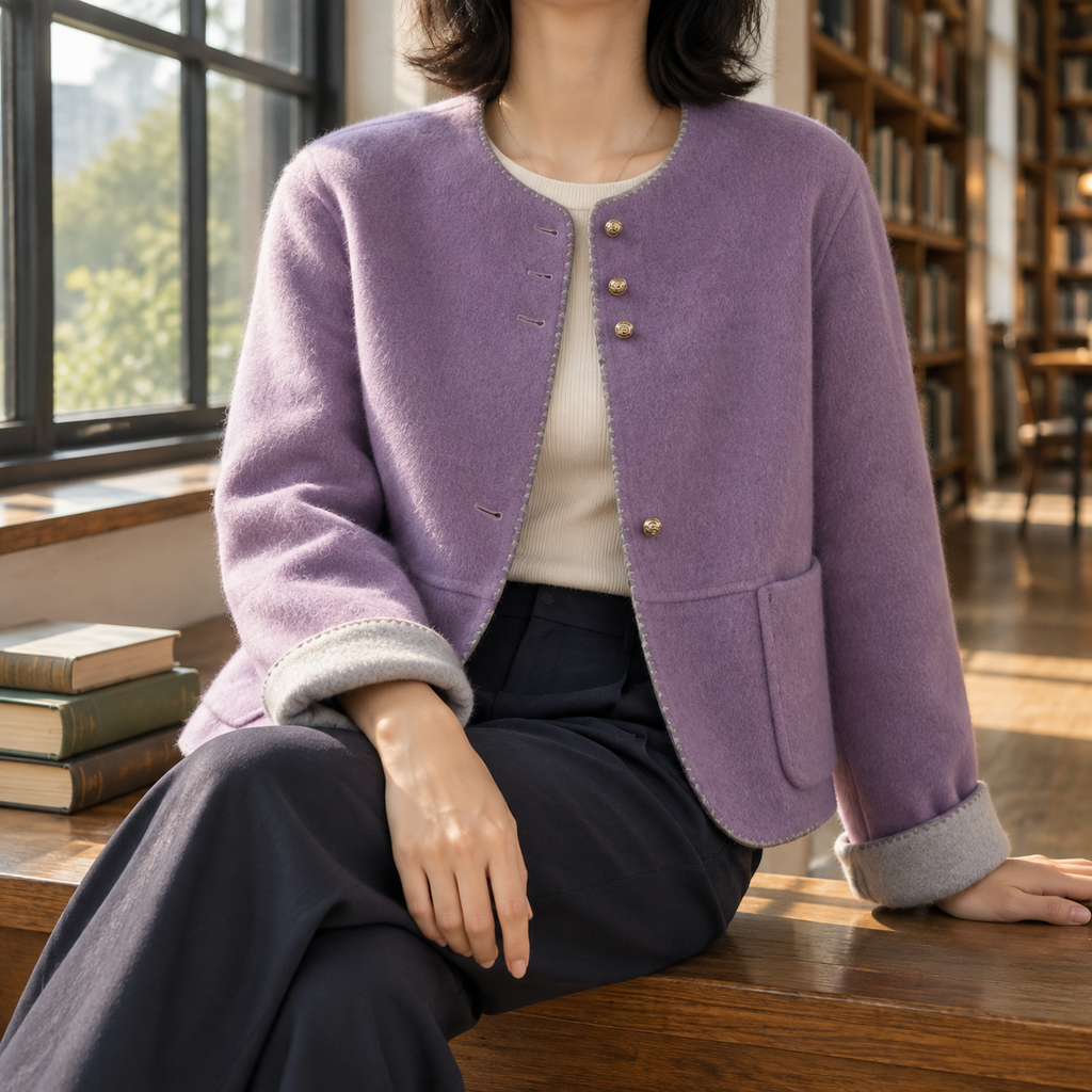 Karen | Contrast Trim Jacket