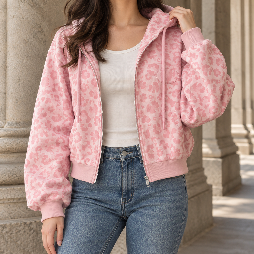 Roberta | Leopard Zip Jacket