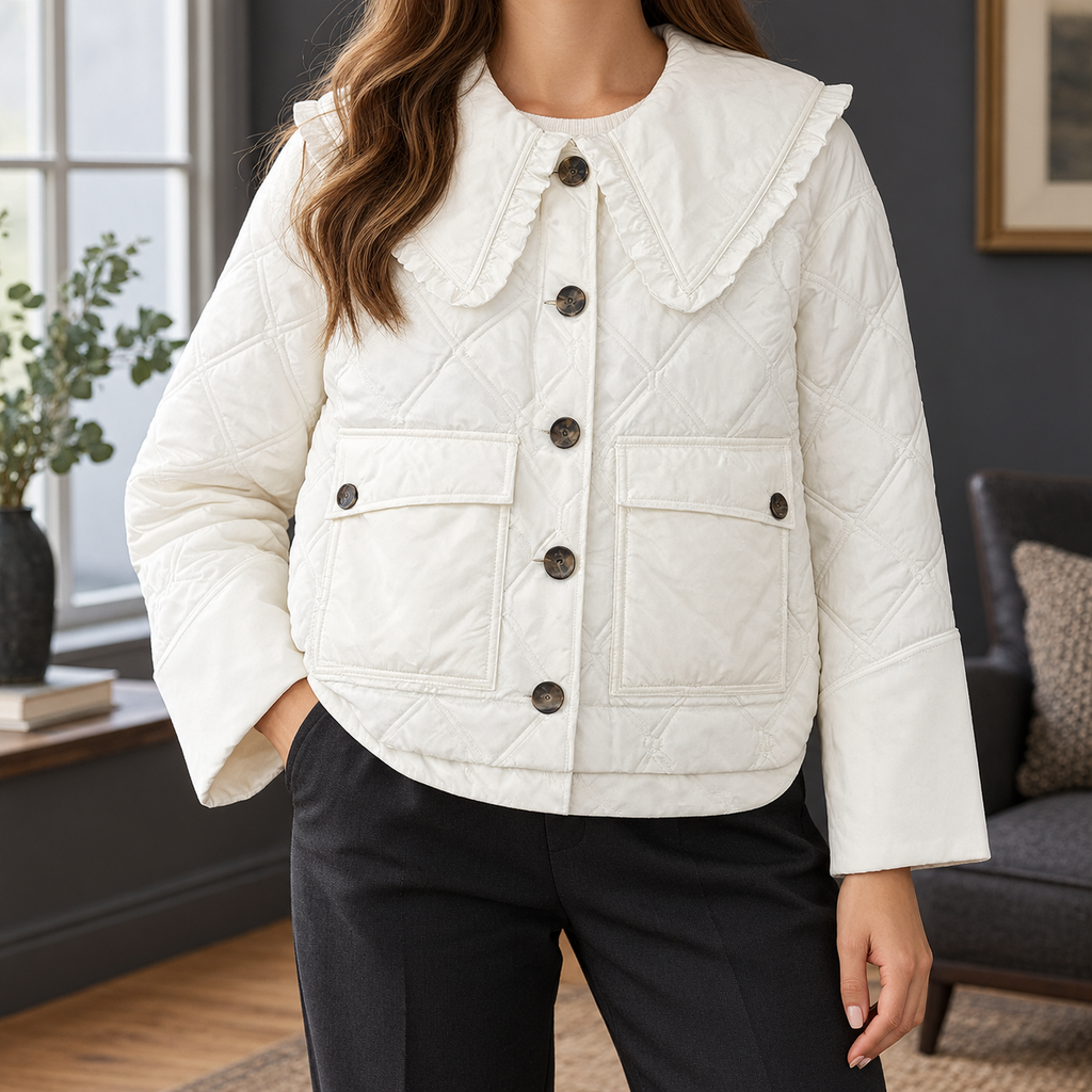 Tamsin | Ruffled Collar Jacket