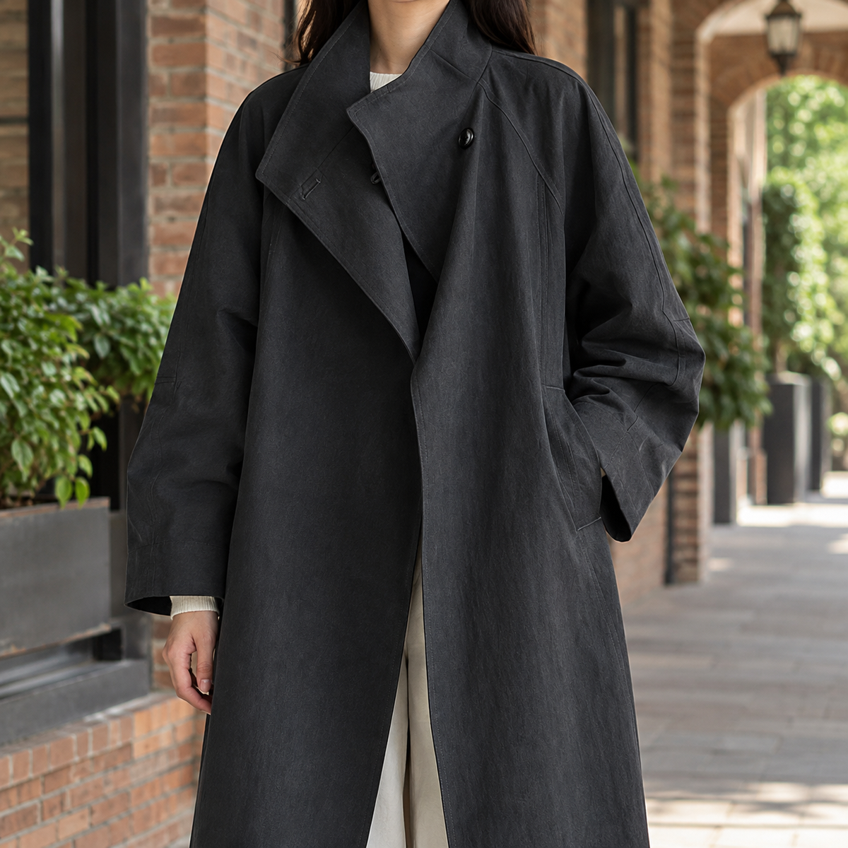 Valerie | Stand Collar Overcoat