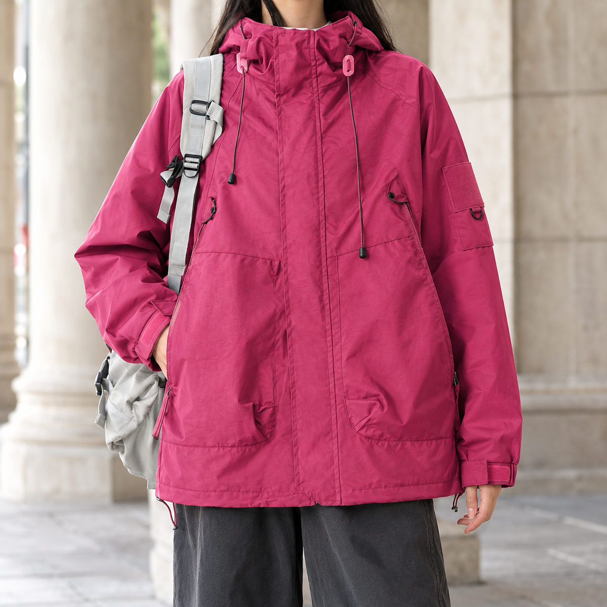 Violet | Hooded Utility Jacket