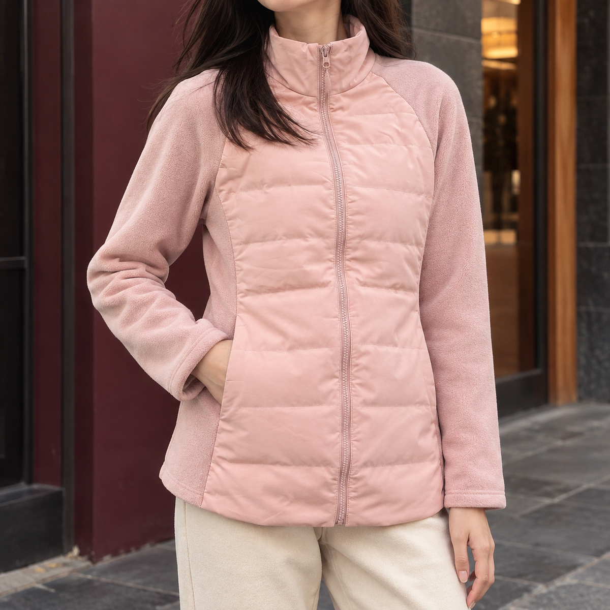 Katherine | Quilted Panel Jacket
