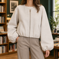 Erin | Cropped Bomber Jacket