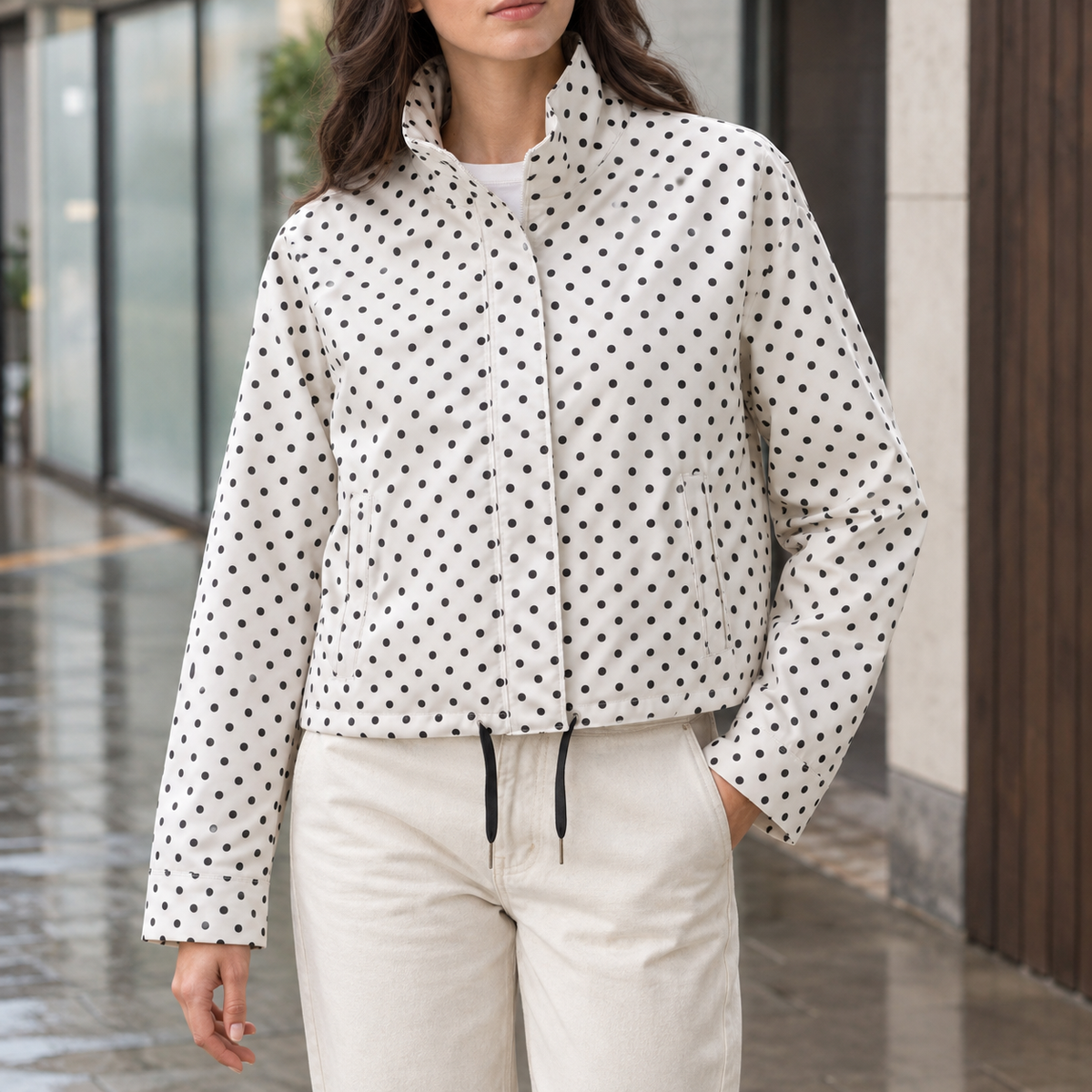 Rosemary | Polka Dot Jacket