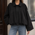 Elise | Suede Bomber Jacket