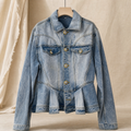 Hannah | Peplum Denim Jacket