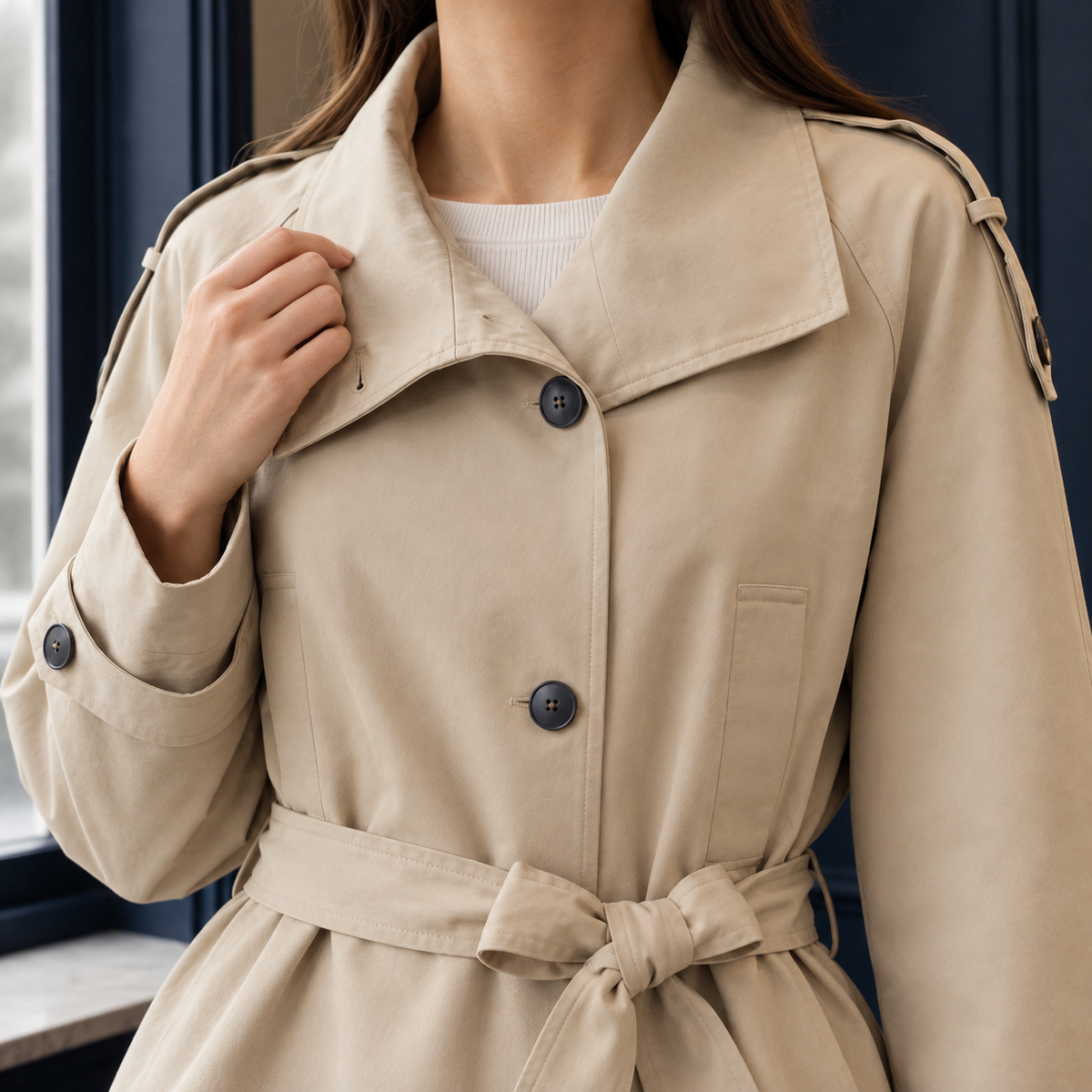 Greta | Belted Trench Jacket