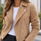 Opal | Suede Biker Jacket