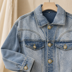 Hannah | Peplum Denim Jacket