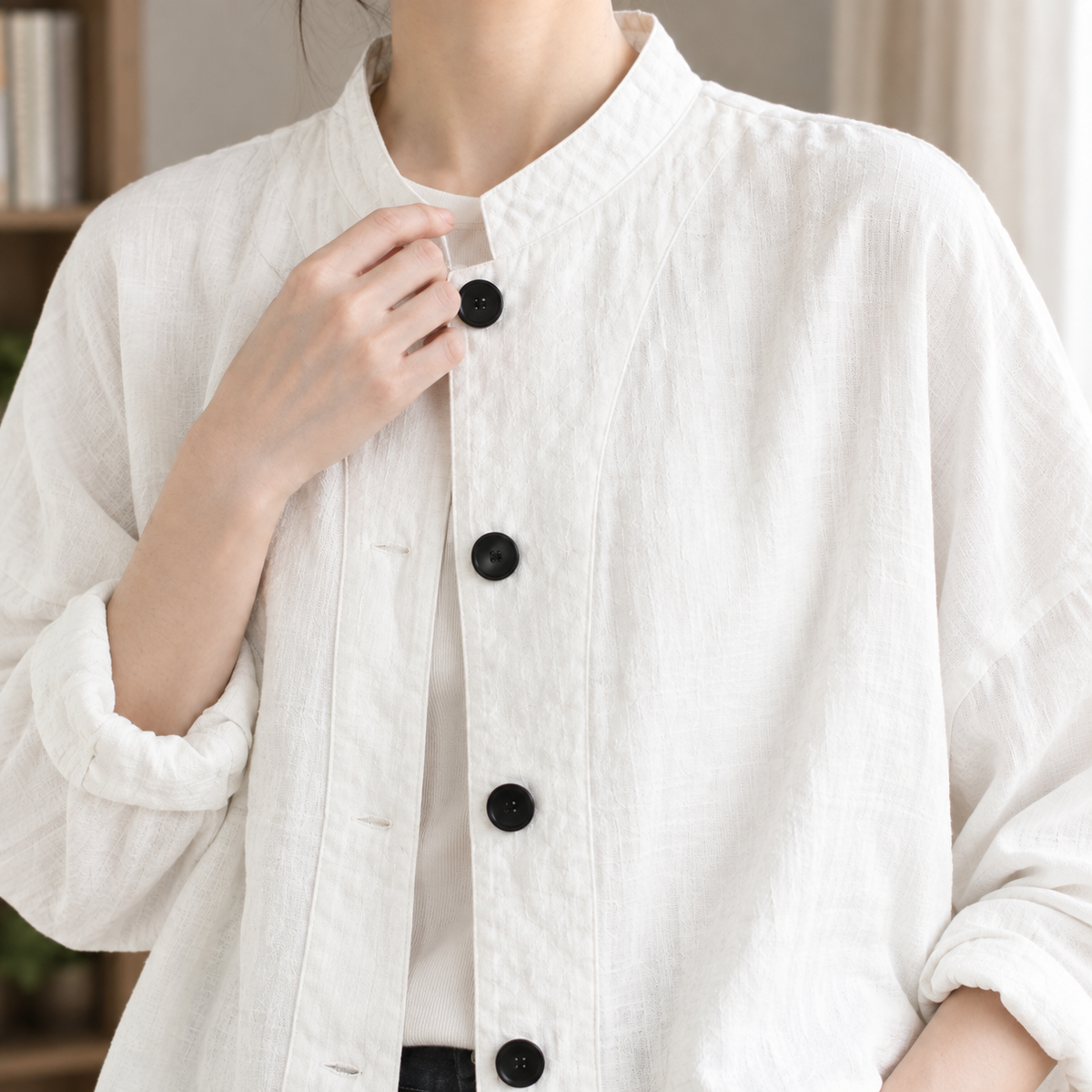 Rachel | Stand Collar Jacket