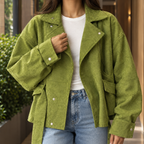 Audrey | Belted Moto Jacket