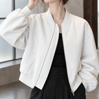 Isla | Cropped Bomber Jacket