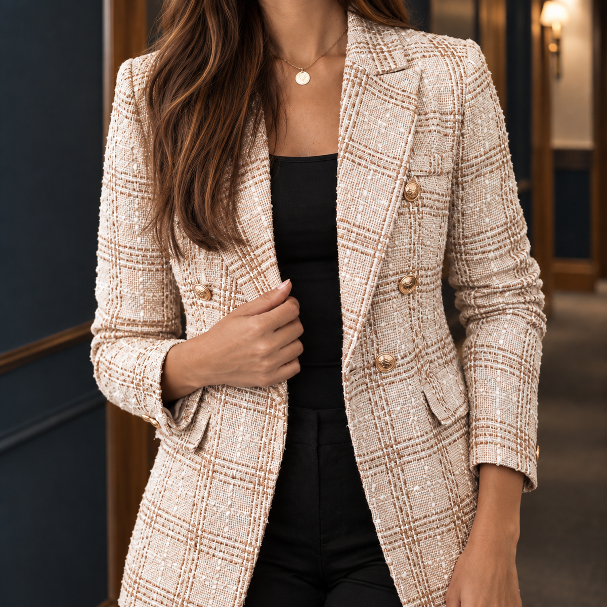 Florence | Plaid Blazer