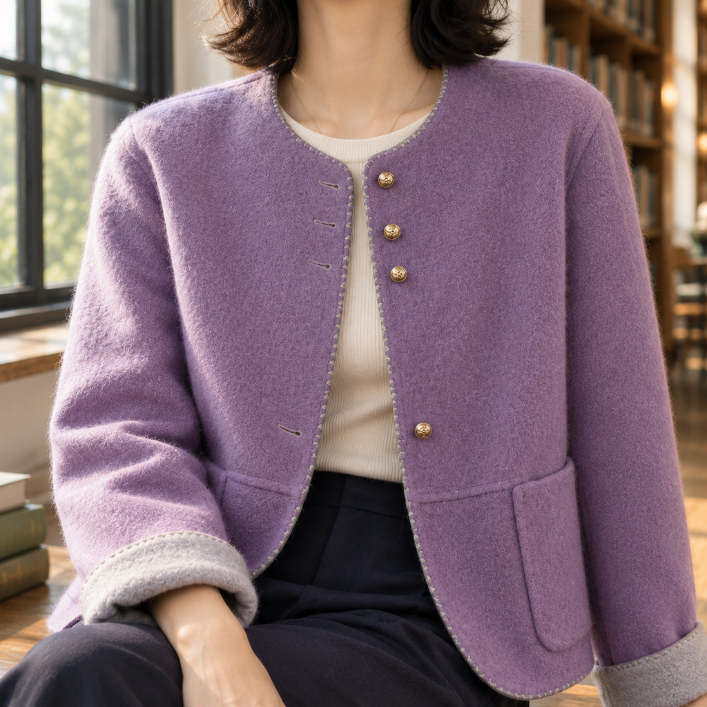 Karen | Contrast Trim Jacket