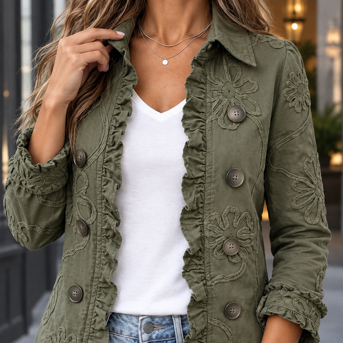 Melissa | Ruffle Jacket