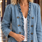 Georgina | Ruffle Denim Jacket