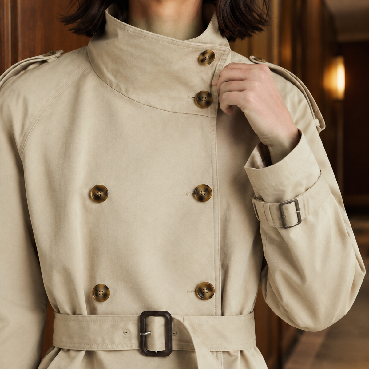 Carol | Cropped Trench Jacket