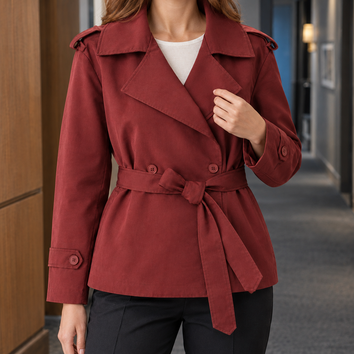 Madeline | Belted Trench Jacket