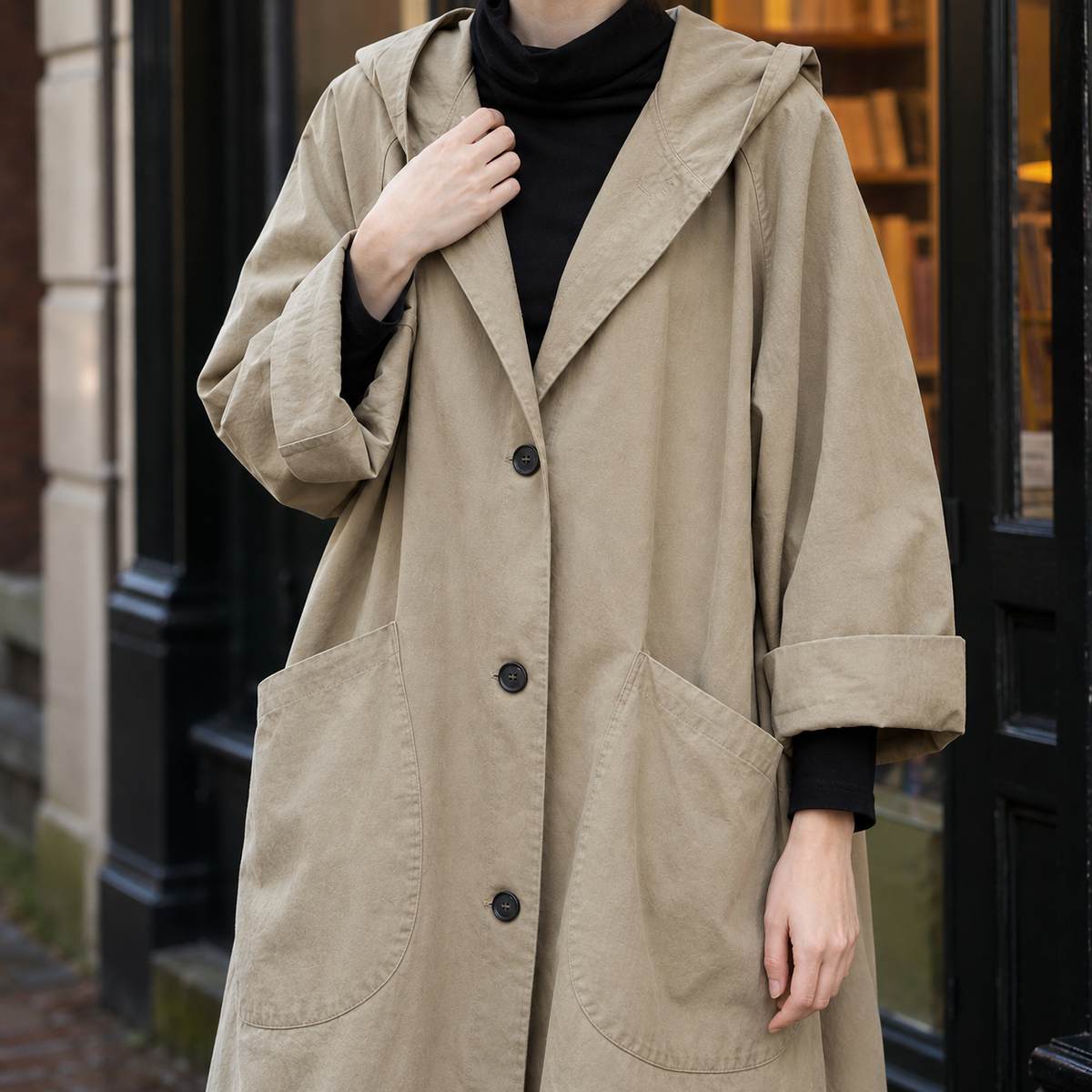 Sylvia | Hooded Overcoat
