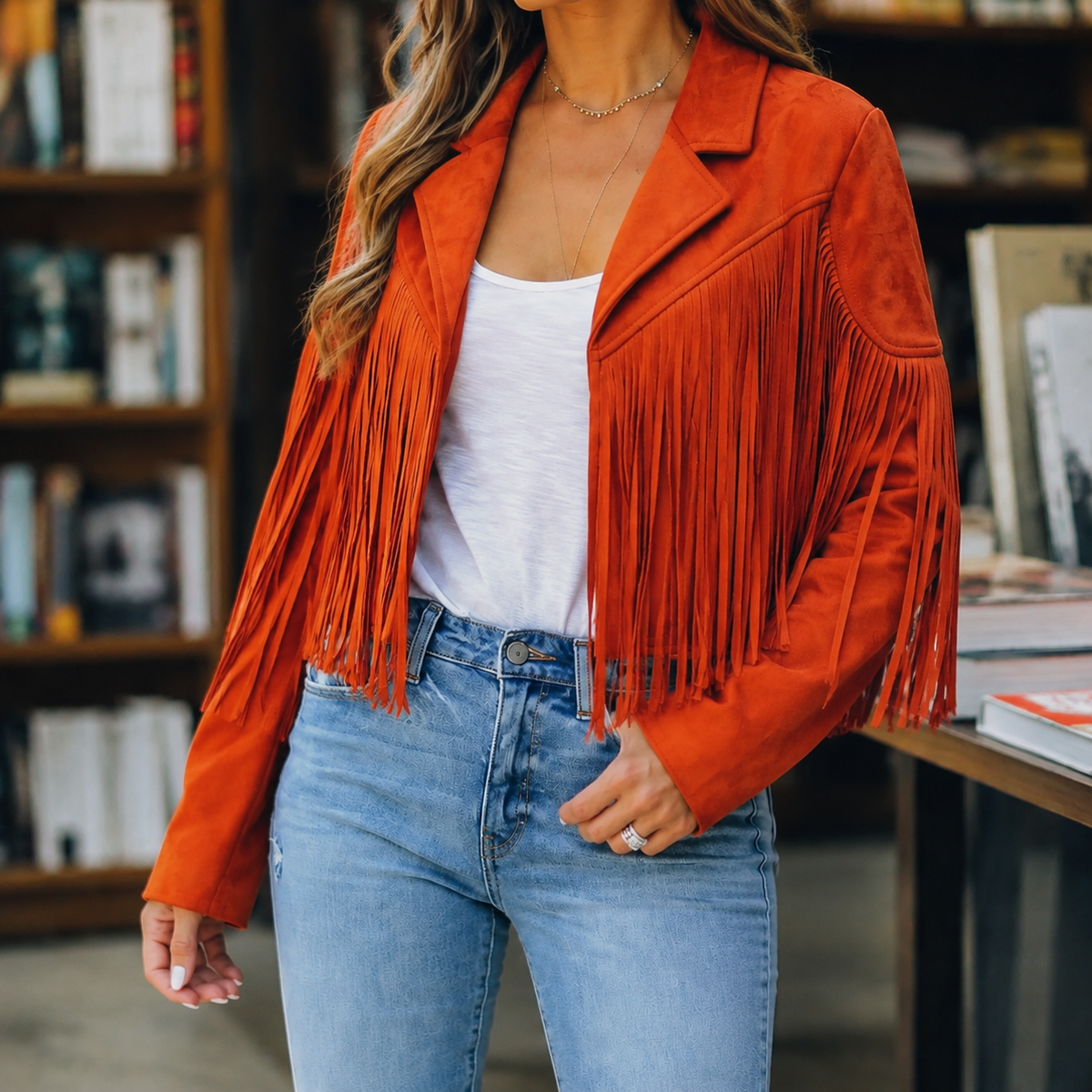 Sarah | Fringe Jacket