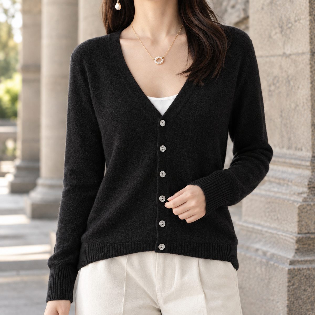 Adeline | V-Neck Cardigan