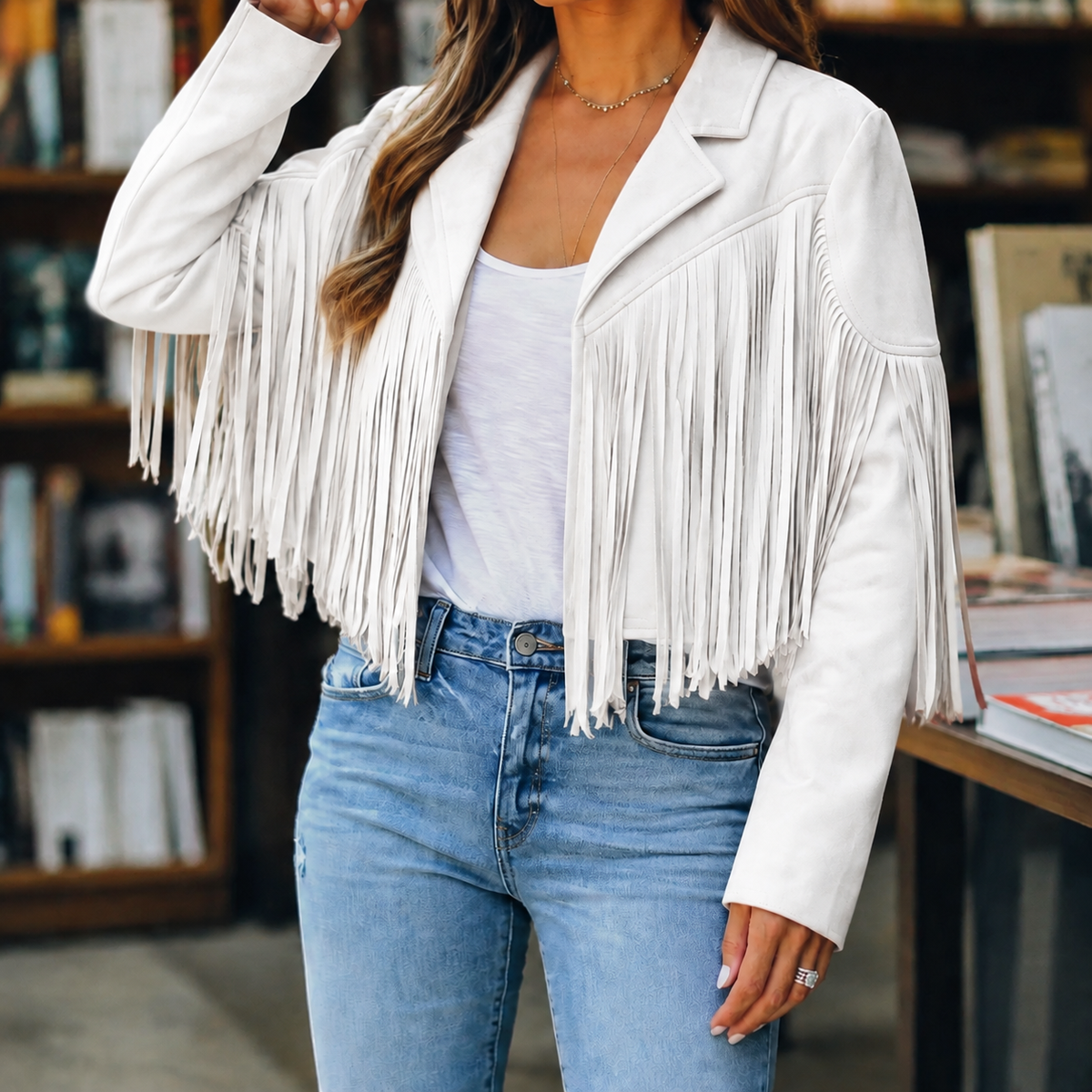 Sarah | Fringe Jacket