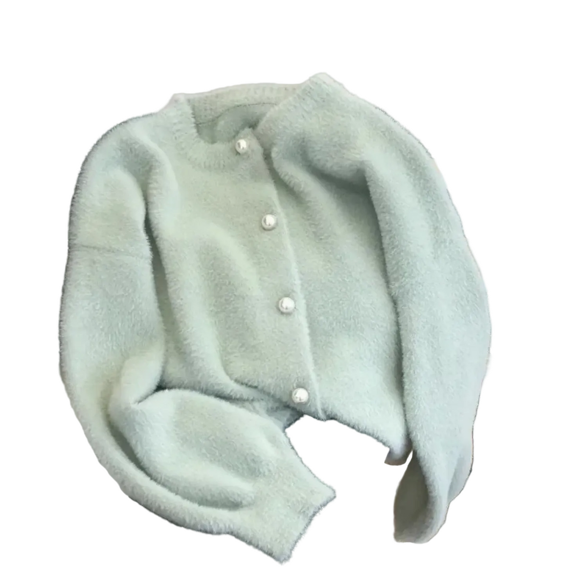 Hazel | Women's Chunky Knit Button Cardigan – Relaxed Crew-Neck Layer for Autumn and Spring Everyday Wear
