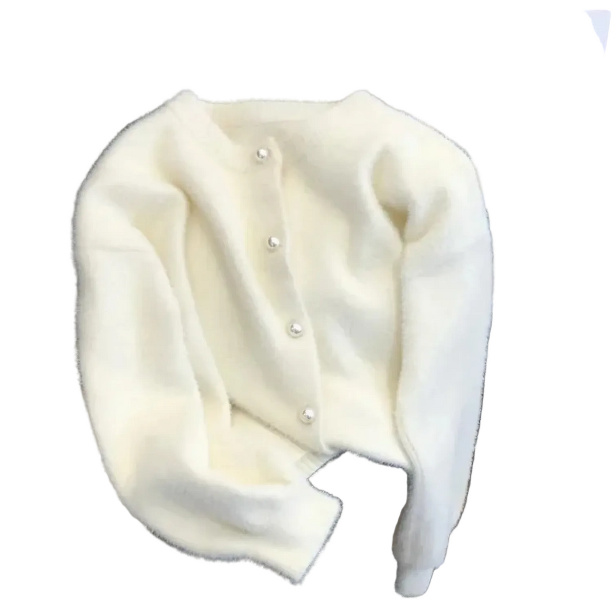 Hazel | Women's Chunky Knit Button Cardigan – Relaxed Crew-Neck Layer for Autumn and Spring Everyday Wear