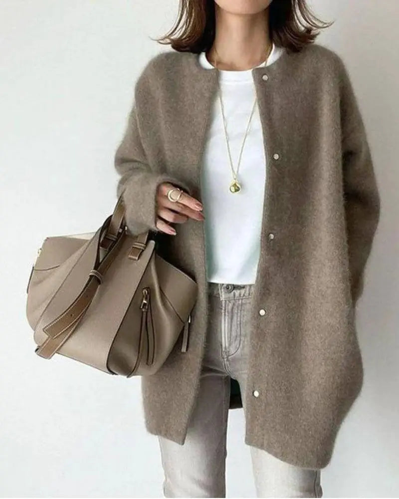 Priscilla | Women's Wool Cardigan – Stylish Lightweight Warm Layer for Everyday Wear