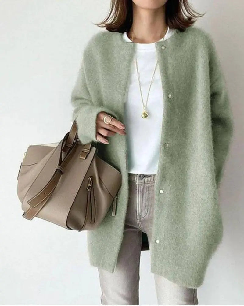 Priscilla | Women's Wool Cardigan – Stylish Lightweight Warm Layer for Everyday Wear