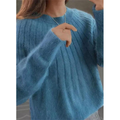 Sally | Women's Soft Ribbed Knit Sweater – Relaxed Crew-Neck Style for Autumn and Winter Wear