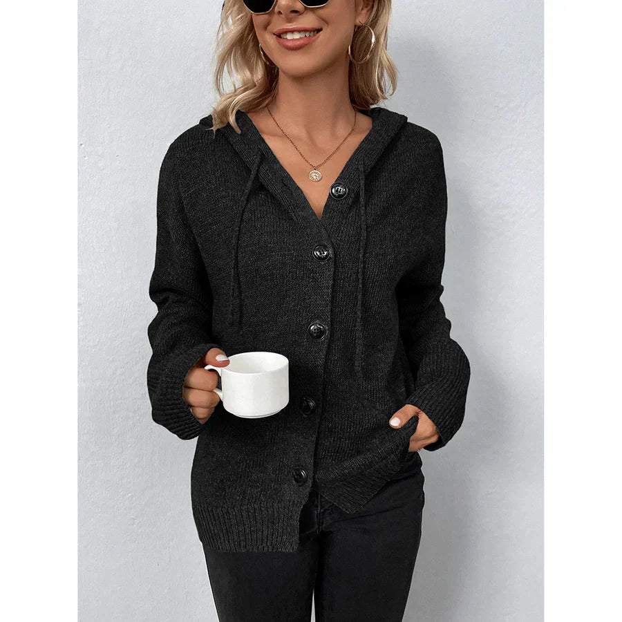 Virginia | Women's Hooded Long Sleeve Sweater – Soft Warm Comfortable Casual Stylish Everyday Pullover