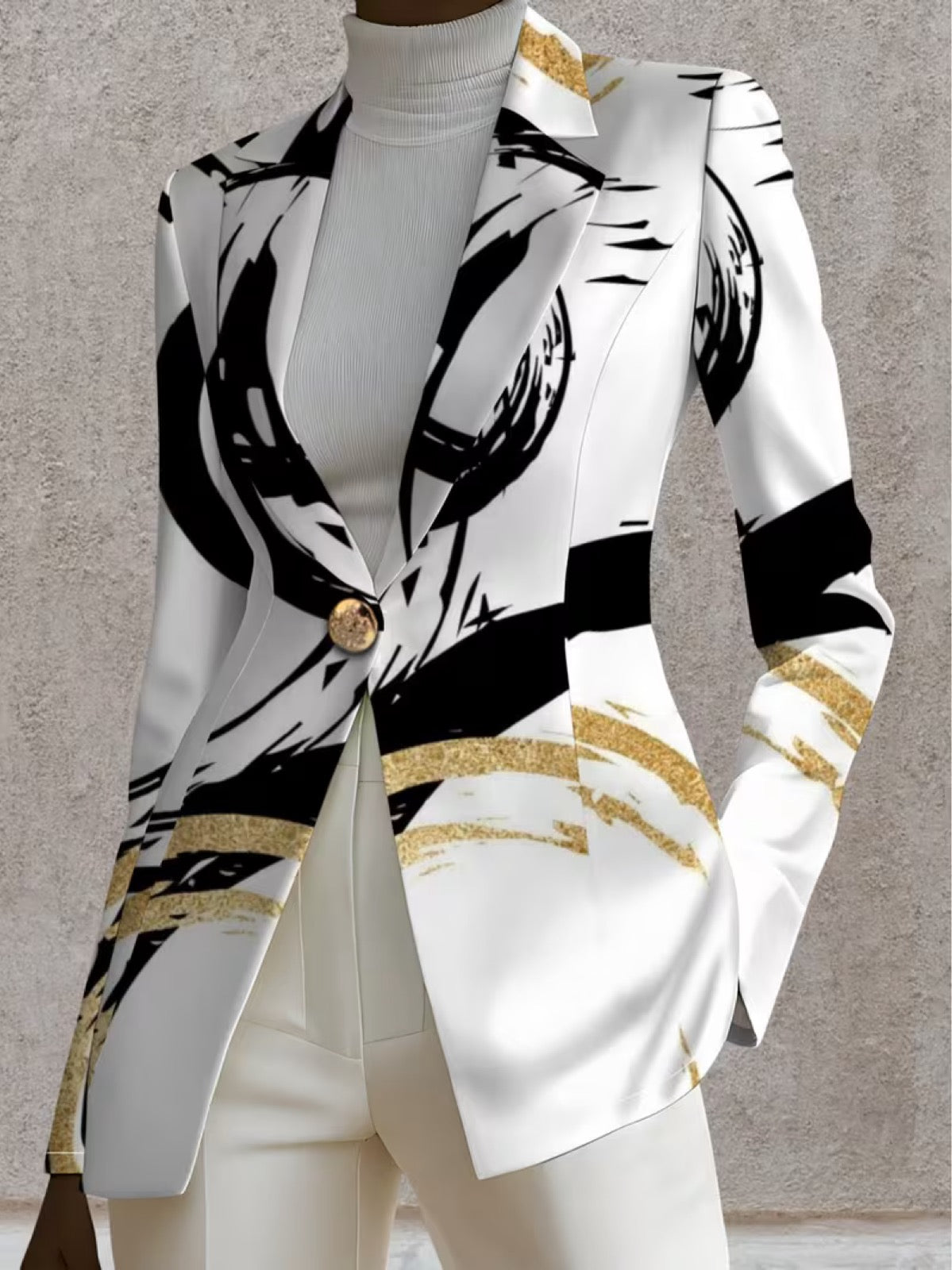 Beth | Abstract Brushstroke Blazer
