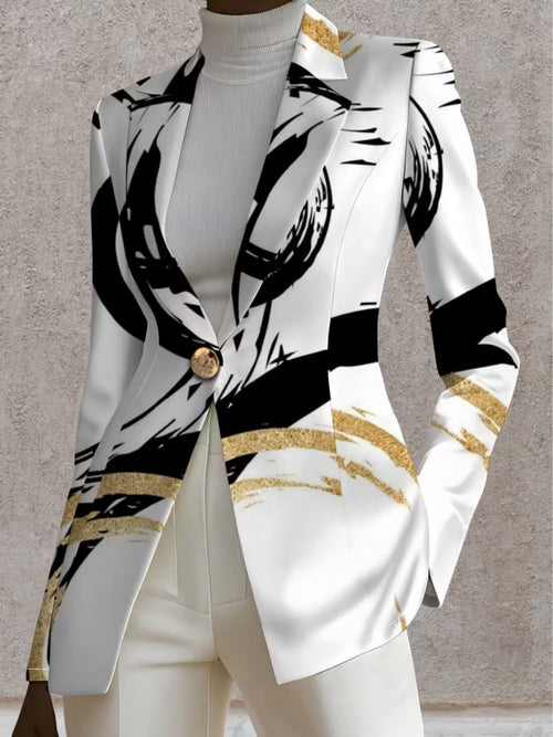 Beth | Abstract Brushstroke Blazer