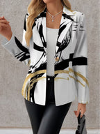 Beth | Abstract Brushstroke Blazer