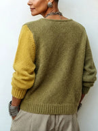 Esther | Weston Color-Block Knit Sweater