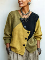 Esther | Weston Color-Block Knit Sweater
