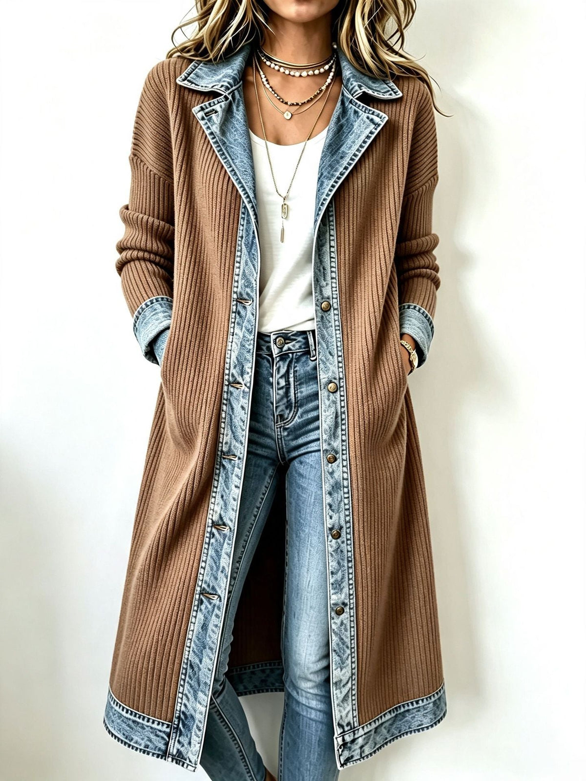 Madeline | Casual Long-line Knit Cardigan