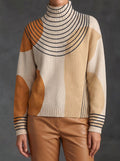 Pauline | Color-Block Arc Turtleneck