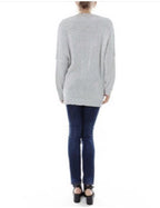 Jessica | Women's Wrap Front V-Neck Sweater – Relaxed Long-Sleeve Knit for Smart Casual Wear