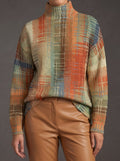 Nancy | Painted Stripe Turtleneck