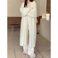 Joanne | Women's Long Open-Front Fuzzy Knit Cardigan – Soft Textured Maxi Layer for Elegant Everyday and Transitional Wear