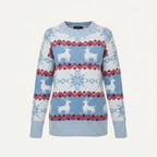 Stella | Women's Reindeer Fair Isle Sweater – Cosy Christmas Knit for Winter Wear
