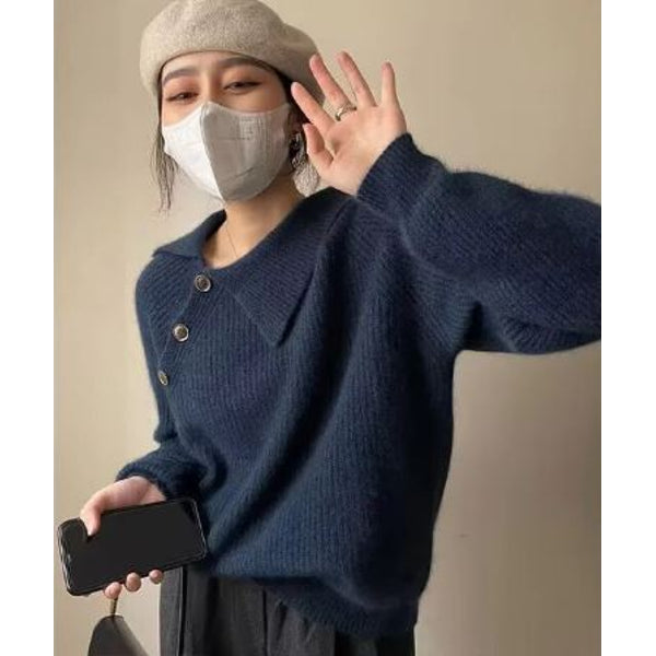 Opal | Women's Vintage Knit Sweater for Autumn and Winter Warm Stylish Everyday Jumper